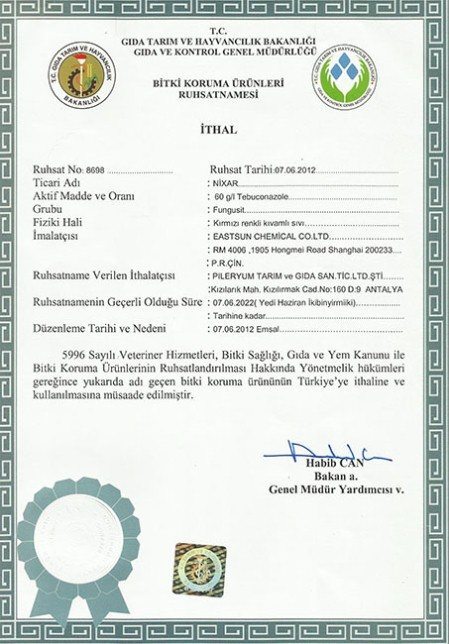 pileryum sertifika